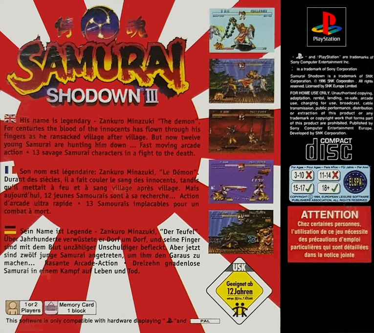 Samurai Shodown III dos