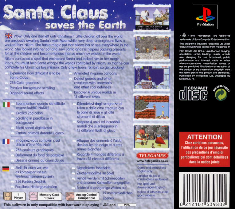 Santa Claus Saves The Earth - Dos