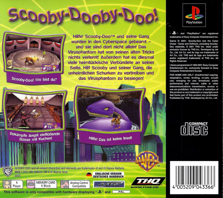 Scooby-Doo et la CyberTraque - Dos