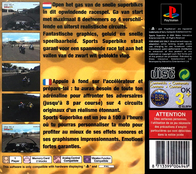 Sports Superbike 2 - Dos