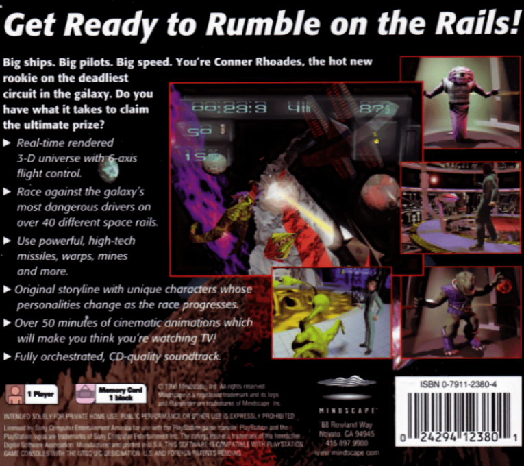 Starwinder : L 'ultime course spatiale - Dos