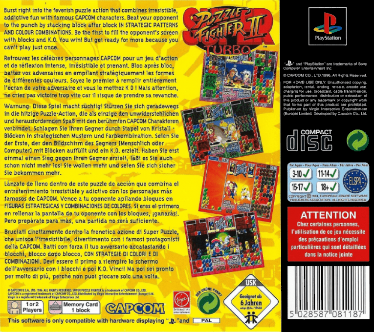 Super Puzzle Fighter II Turbo - Dos