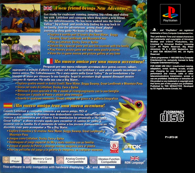 The Land Before Time : Big Water Adventure - Dos