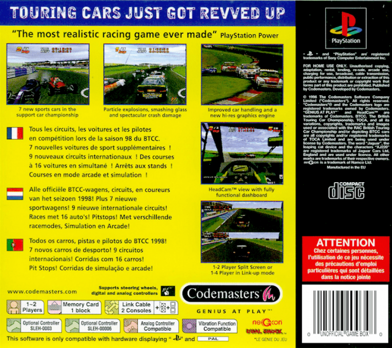 TOCA 2 Touring Car Challenge - Dos