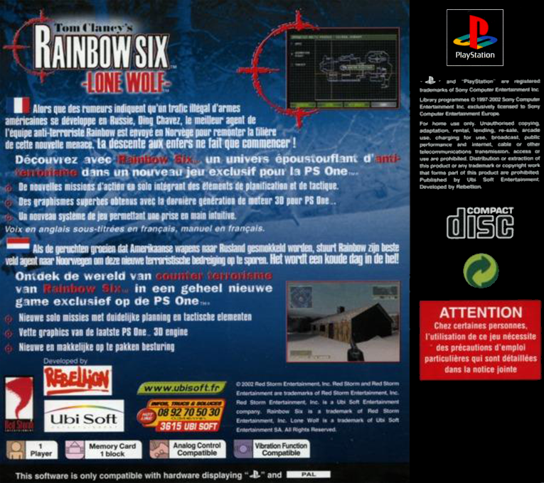 Tom Clancy's Rainbow Six : Lone Wolf - Dos