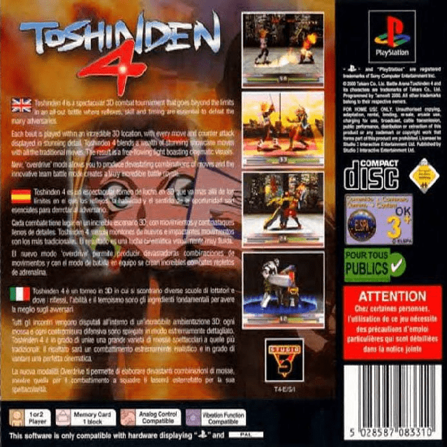 Toshinden 4 - Dos