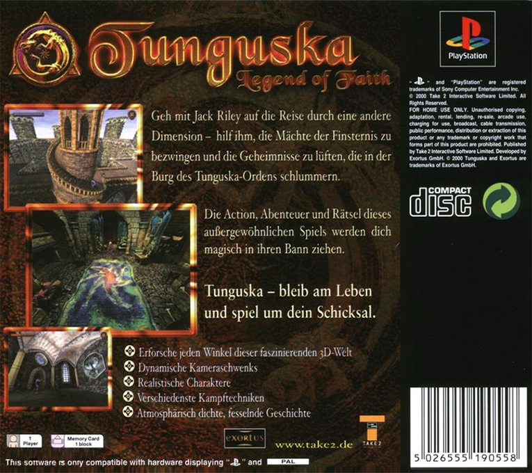 Tunguska - Legend Of Faith - Dos