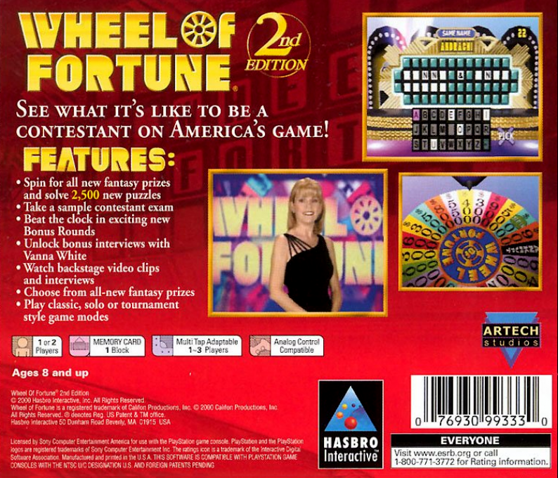 Wheel of Fortune : 2nd Edition - Dos