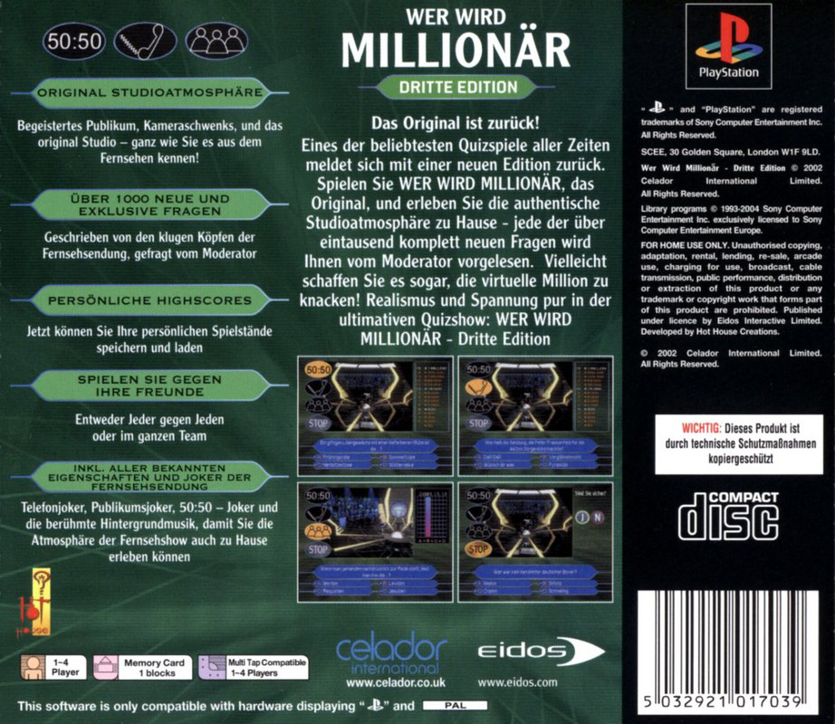 Who Wants to Be a Millionaire ? : 3rd Edition - Dos