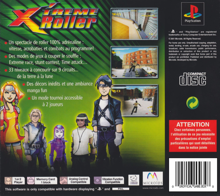 X'treme Roller - Dos