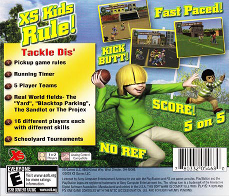 XS Junior League Football - Dos