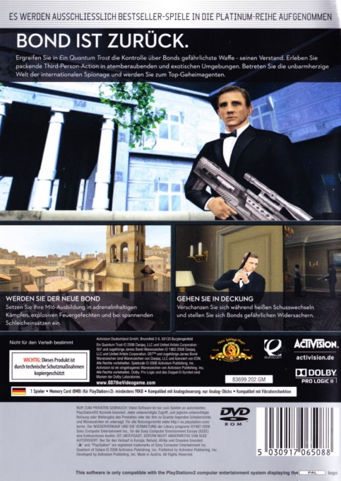 007 : Quantum of Solace - Dos