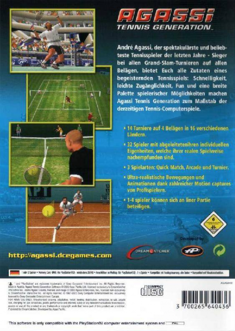 Agassi Tennis Generation - Dos