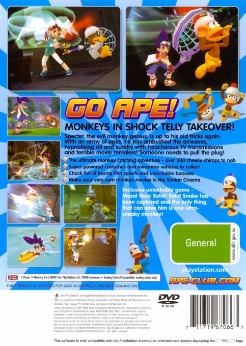 Ape Escape 3 - Dos
