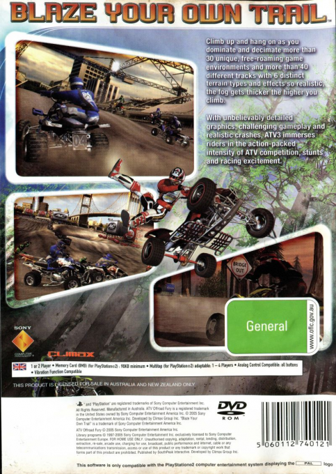 Atv Off Road Fury 3 dos