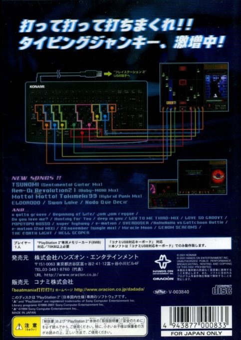 Beatmania Da Da Da!! dos