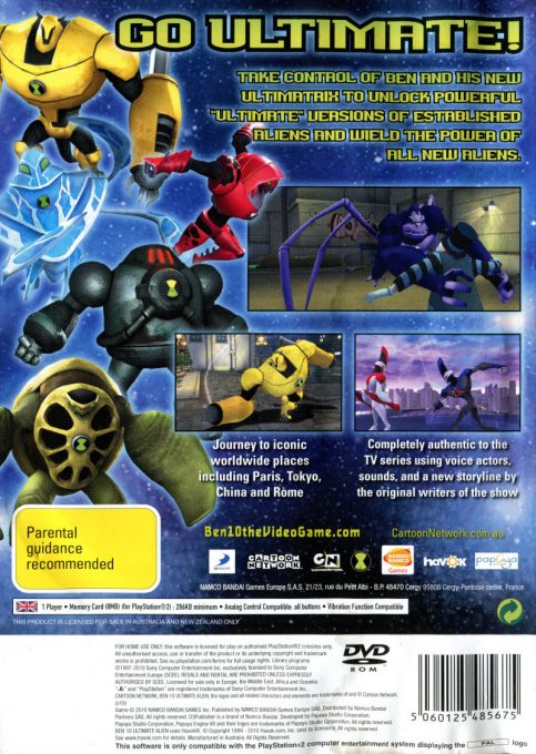 Ben 10 : Ultimate Alien, Cosmic Destruction dos