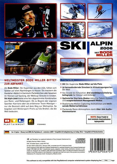 Bode Miller Alpine Skiing dos