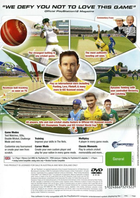 Brian Lara International Cricket 2005 - Dos