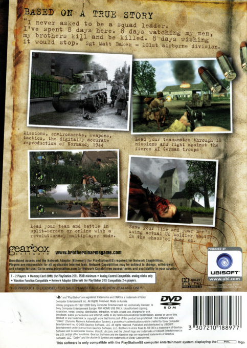 Brothers in Arms : Road to Hill 30 - Dos
