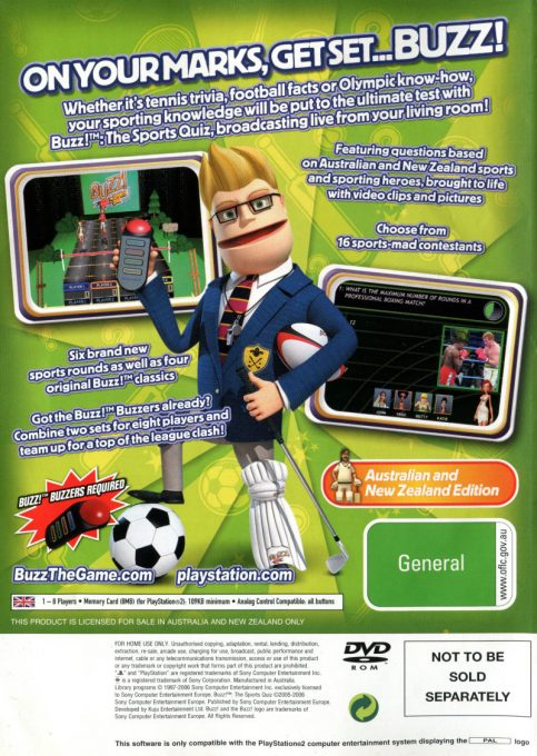 Buzz! Le Quiz du Sport dos