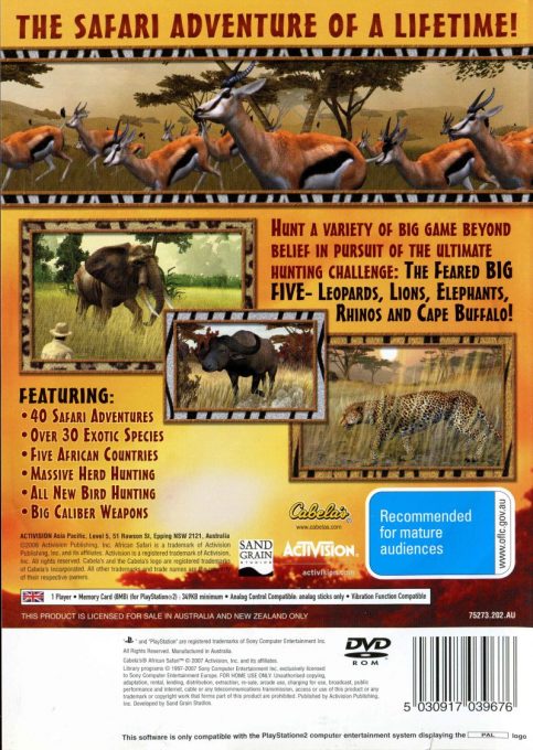 Cabela's African Safari dos