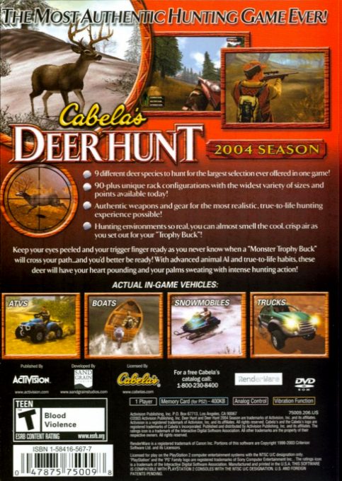 Cabela's Deer Hunt : 2004 Season dos