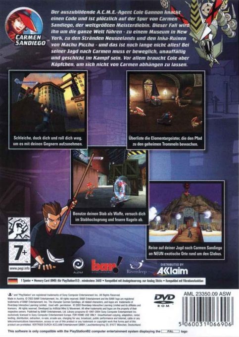 Carmen Sandiego : Le Secret des Tam-Tams Volés dos