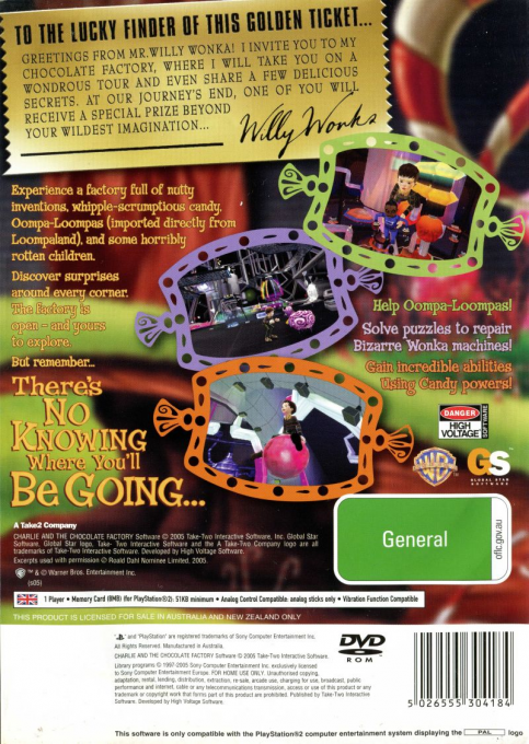 Charlie Et La Chocolaterie - Dos
