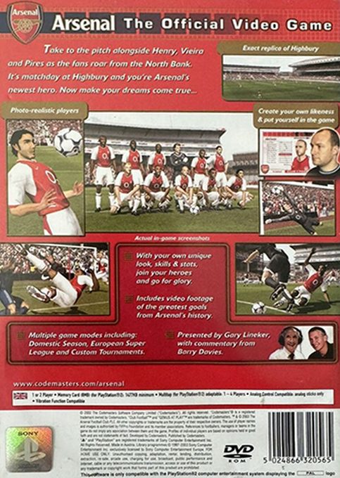 Club Football - Arsenal - Dos