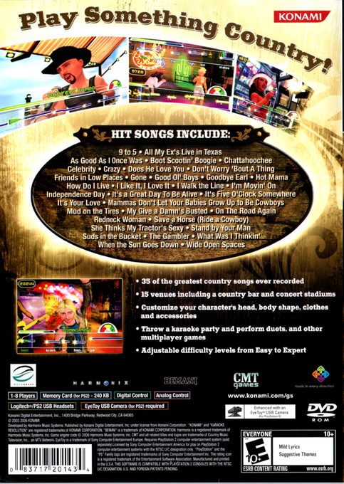 CMT Presents : Karaoke Revolution, Country dos