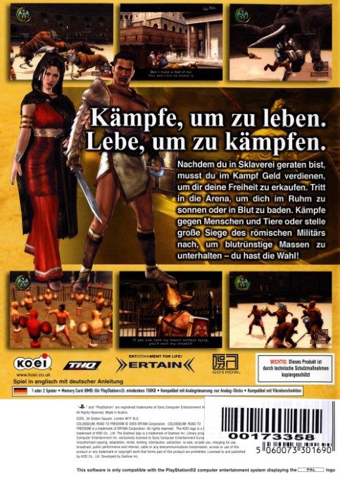 Colosseum : Road to Freedom dos