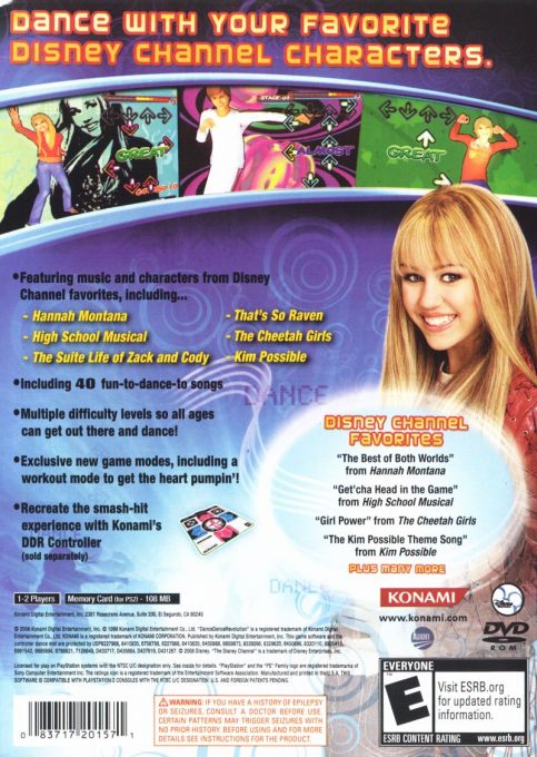 Dance Dance Revolution : Disney Channel Edition dos