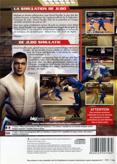 David Douillet Judo dos