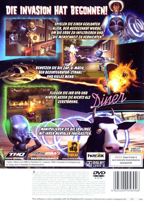 Destroy All Humans! - Dos