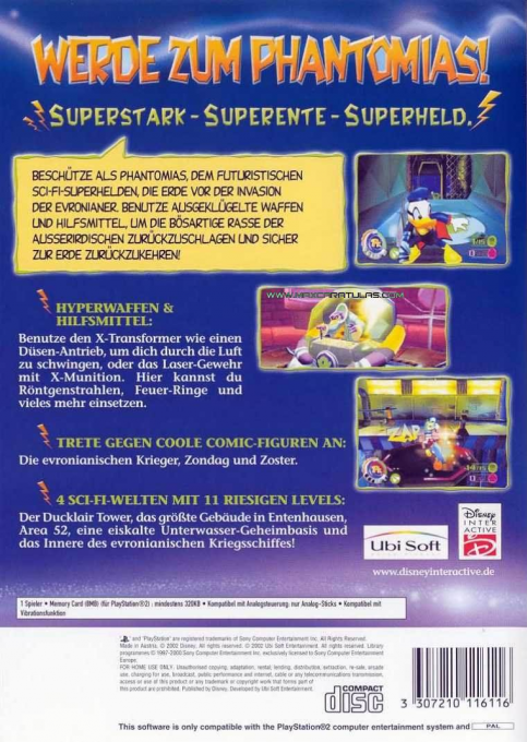 Disney Donald : Qui est PK ? - Dos