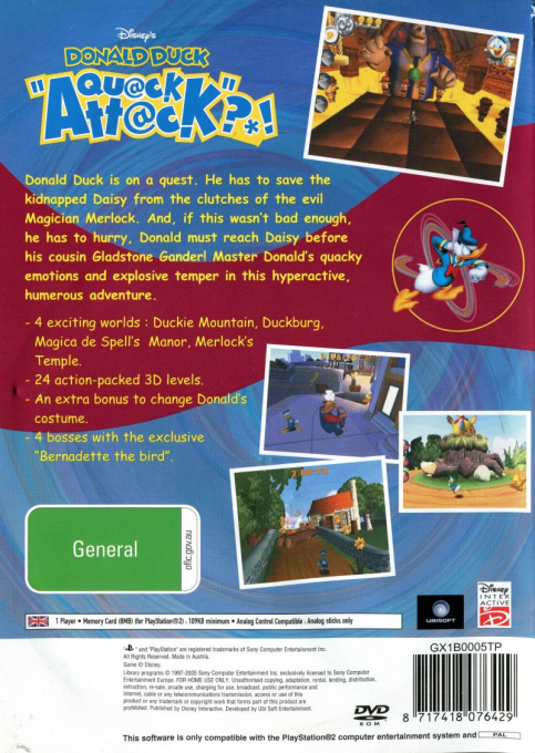 Disney's Donald Duck : Cou@k Att@k?*! - Dos
