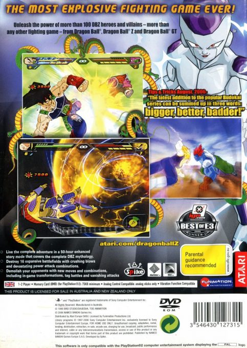 Dragon Ball Z : Budokai Tenkaichi 2 dos