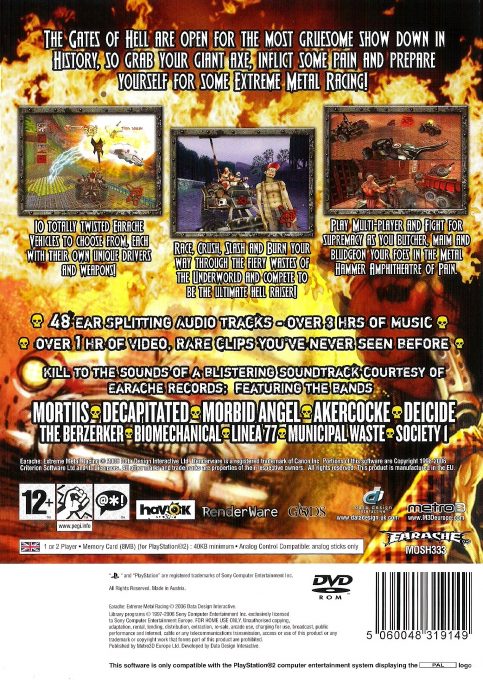 Earache Extreme Metal Racing dos