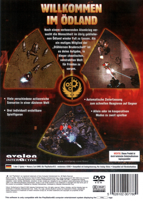 Fallout : Brotherhood of Steel - Dos