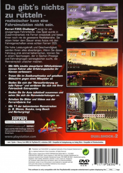 Ferrari F355 Challenge - Dos