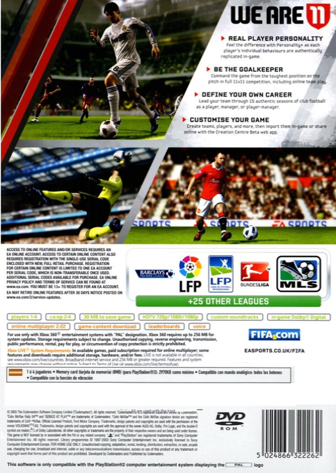 FIFA Soccer 11 - Dos