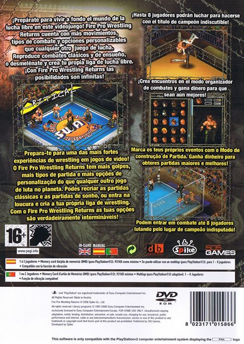 Fire Pro Wrestling Returns - Dos