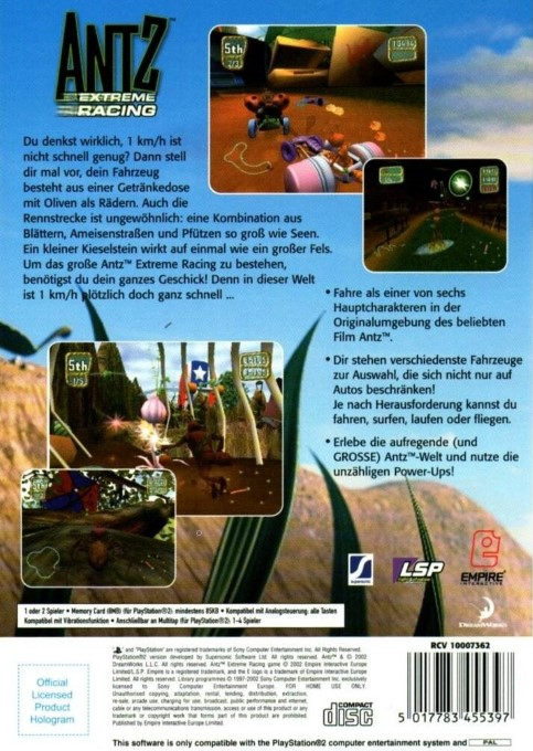 Fourmiz Extreme Racing - Dos