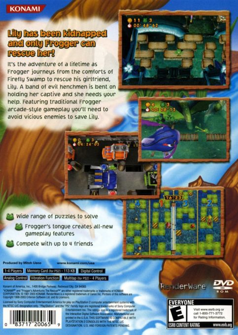 Frogger's Adventures : The Rescue dos
