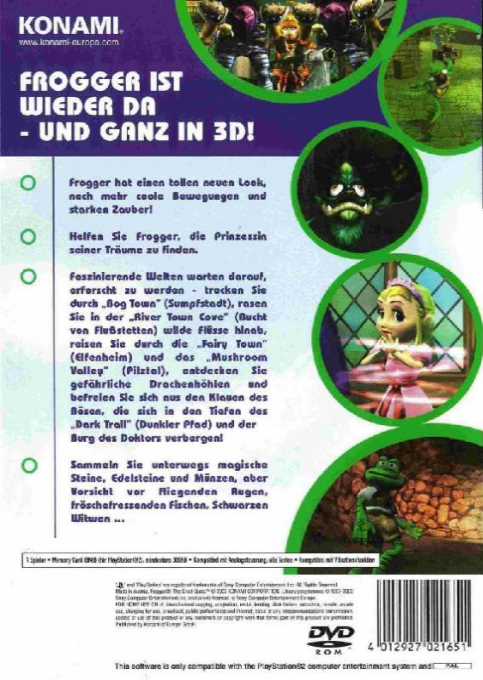 Frogger : The Great Quest - Dos