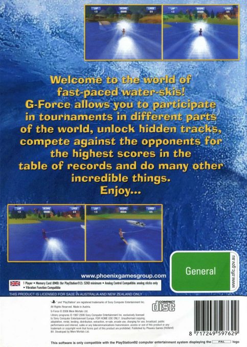 G-Force (Phoenix Games) dos