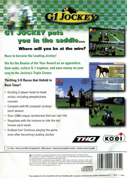 G1 Jockey dos