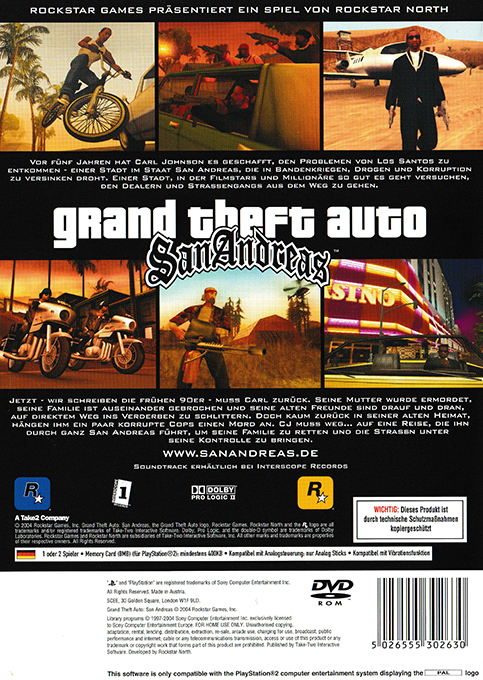 Grand Theft Auto : San Andreas - Dos