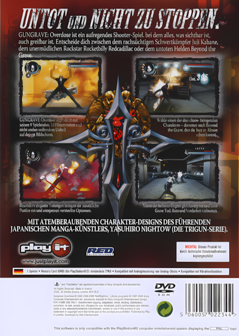 Gungrave : Overdose - Dos